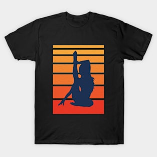 Retro Yoga Silhouette T-Shirt